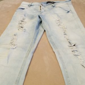 Stressed jeans